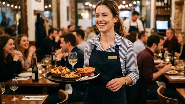 CAMARERO/A DE SALA 20H PARA RECONOCIDO RESTAURANTE EN BARCELONETA