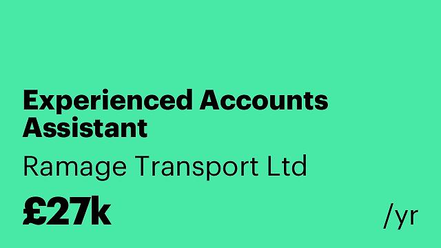 Experienced Accounts Assistant
