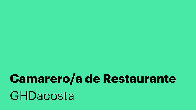 Camarero/a de Restaurante