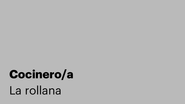 Cocinero/a