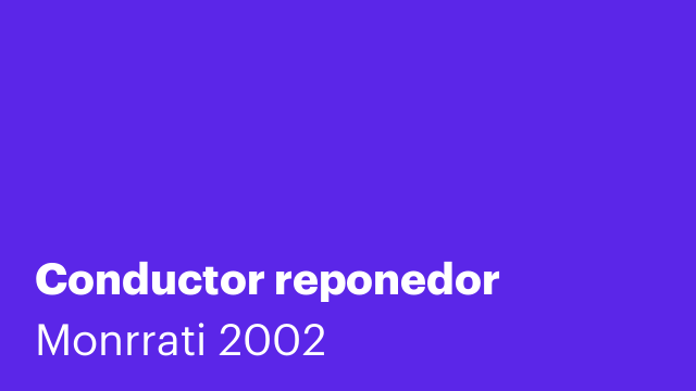 Conductor reponedor