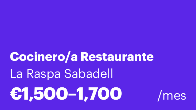 Cocinero/a Restaurante