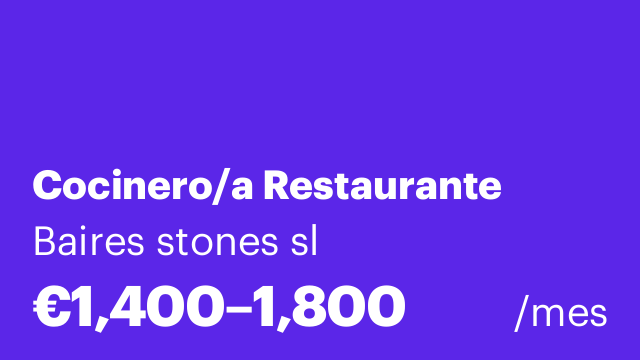 Cocinero/a Restaurante