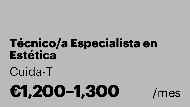 Técnico/a Especialista en Estética