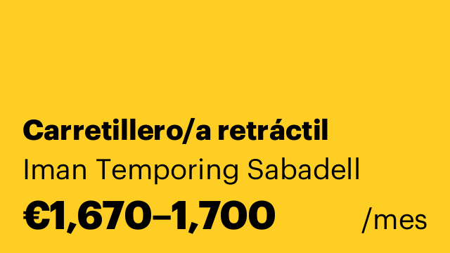 Carretillero/a retráctil