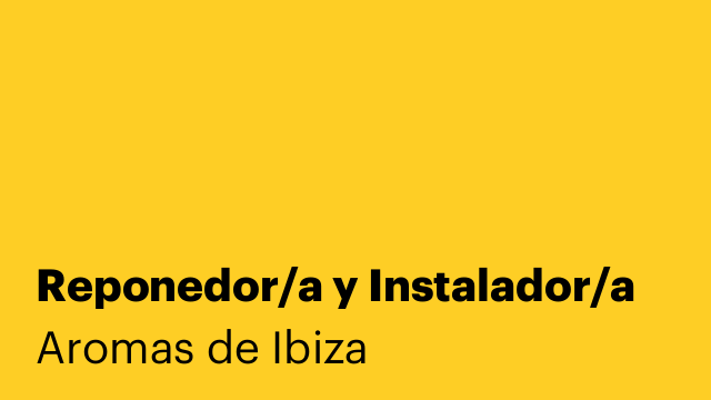 Reponedor/a y Instalador/a