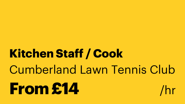 Kitchen Staff / Cook