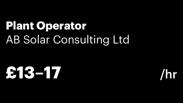 Plant Operator