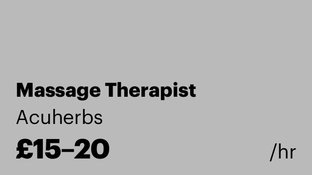 Massage Therapist