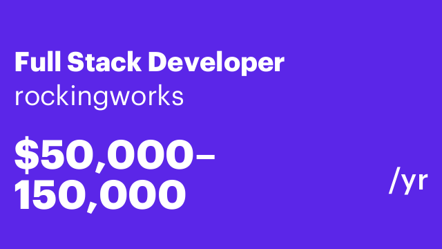 Full Stack Developer