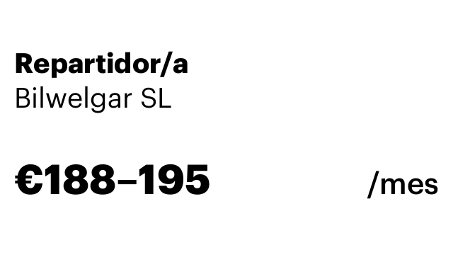 Repartidor/a