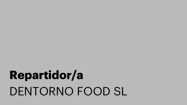 Repartidor/a