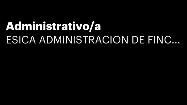 Administrativo/a