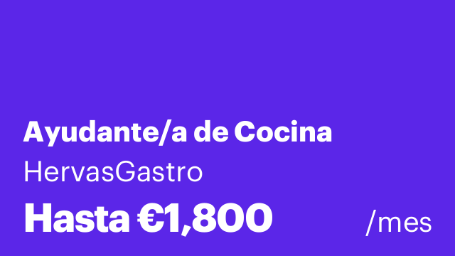 Ayudante/a de Cocina