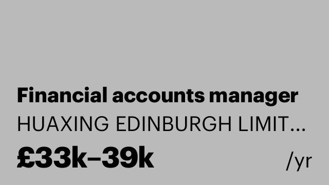 Financial accounts manager