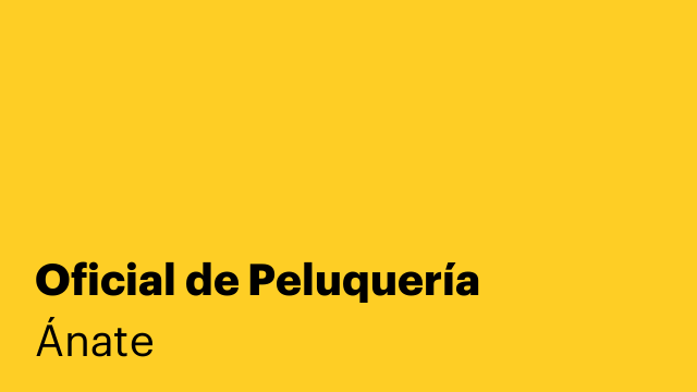 Oficial de Peluquería