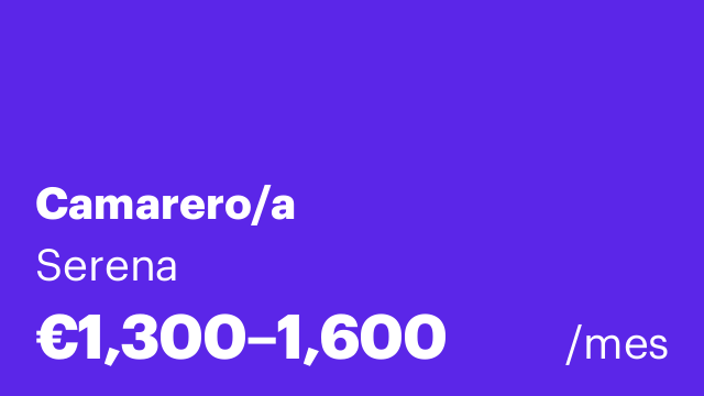 Camarero/a