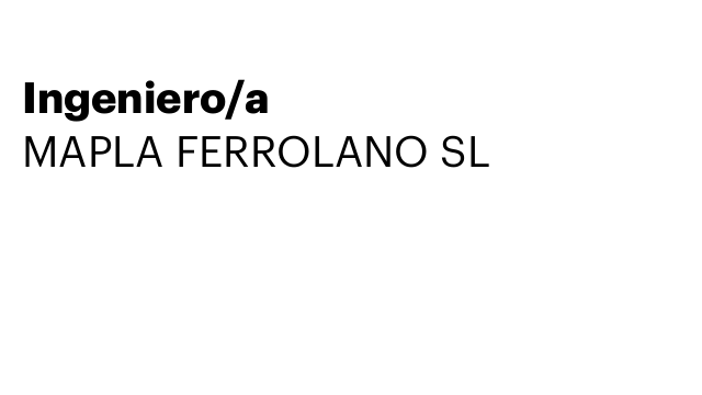 Ingeniero/a