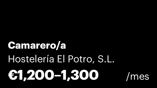 Camarero/a