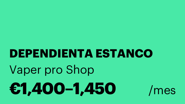 DEPENDIENTA ESTANCO