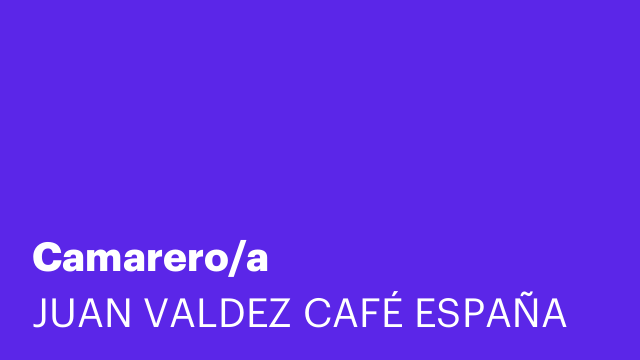Camarero/a