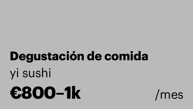 Degustación de comida
