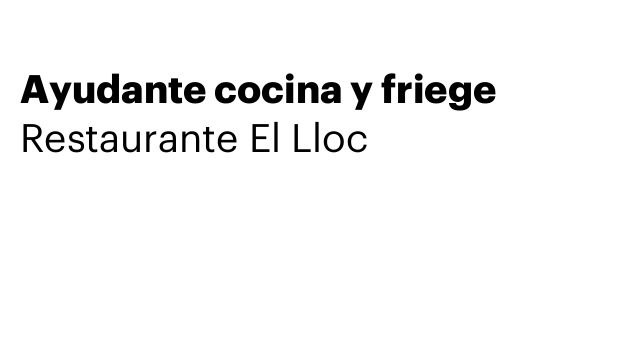 Ayudante cocina y friege