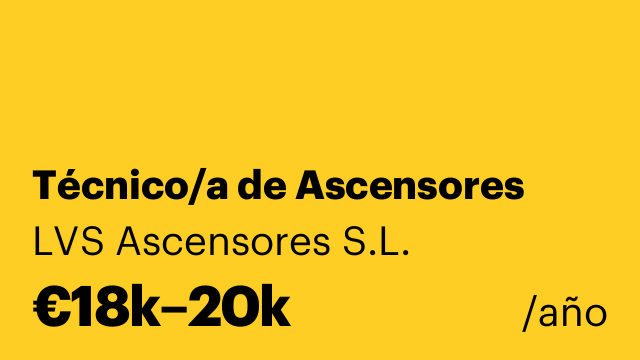 Técnico/a de Ascensores