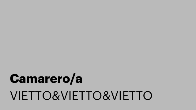 Camarero/a