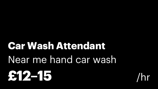 Car Wash Attendant