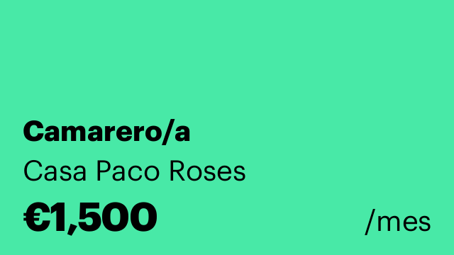 Camarero/a