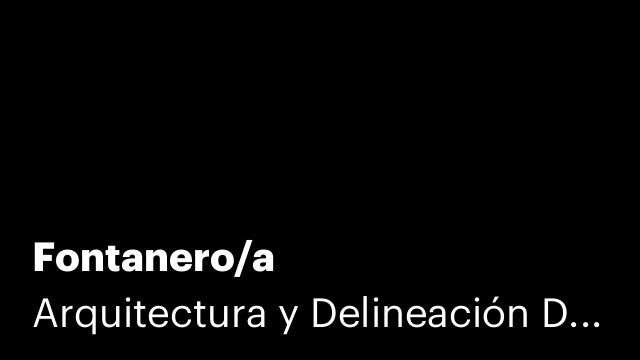 Fontanero/a