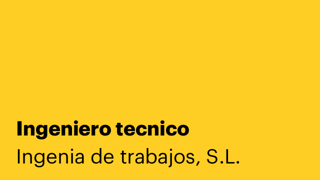 Ingeniero tecnico