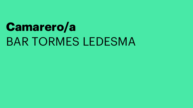 Camarero/a