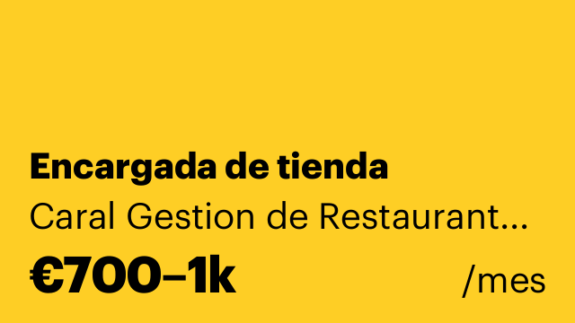 Encargada de tienda