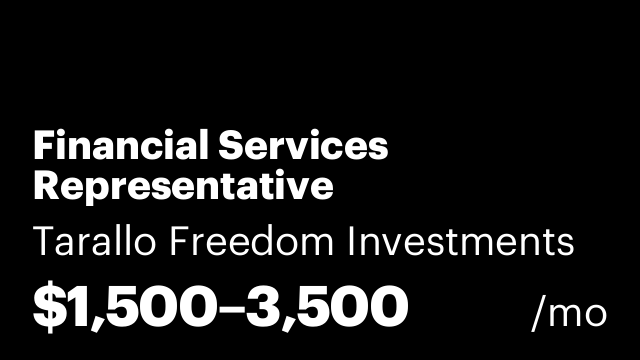 Financial Services Representative