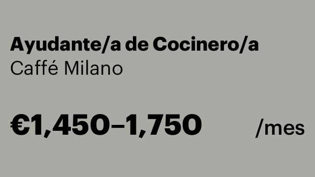Ayudante/a de Cocinero/a