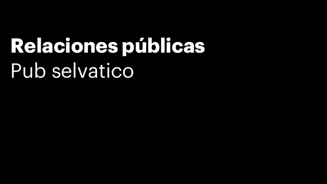 Relaciones públicas