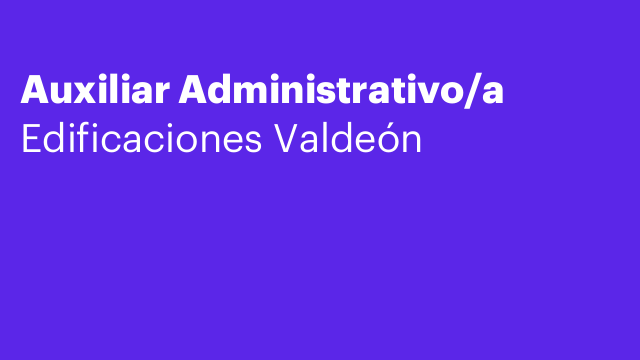Auxiliar Administrativo/a