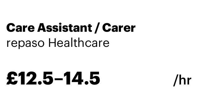 Care Assistant / Carer