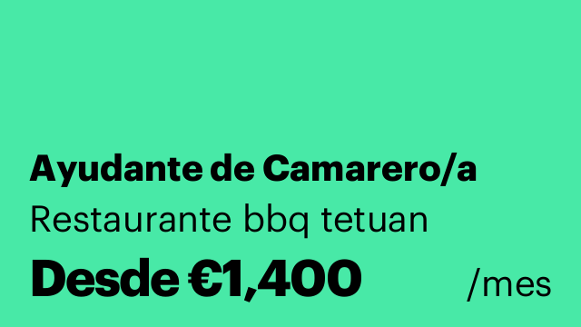 Ayudante de Camarero/a