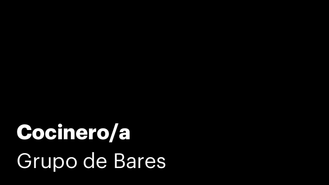 Cocinero/a