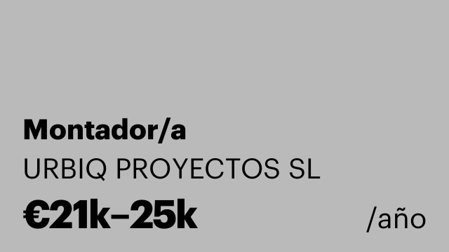 Montador/a