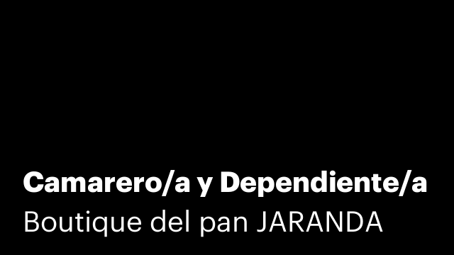 Camarero/a y Dependiente/a
