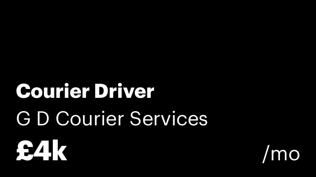 Courier Driver