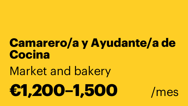 Camarero/a y Ayudante/a de Cocina