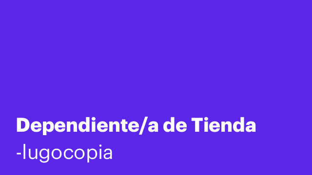 Dependiente/a de Tienda