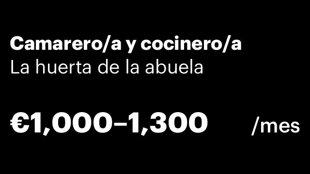Camarero/a y cocinero/a