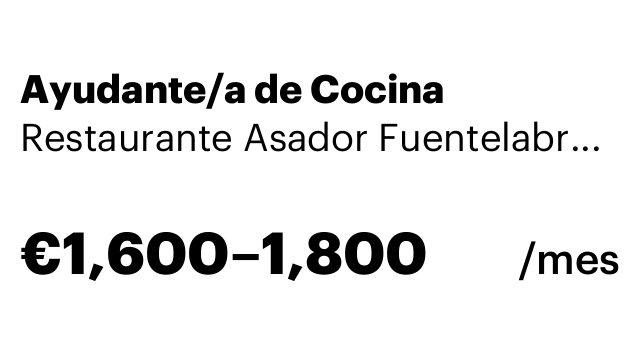 Ayudante/a de Cocina