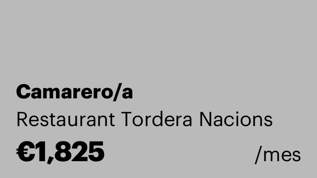Camarero/a